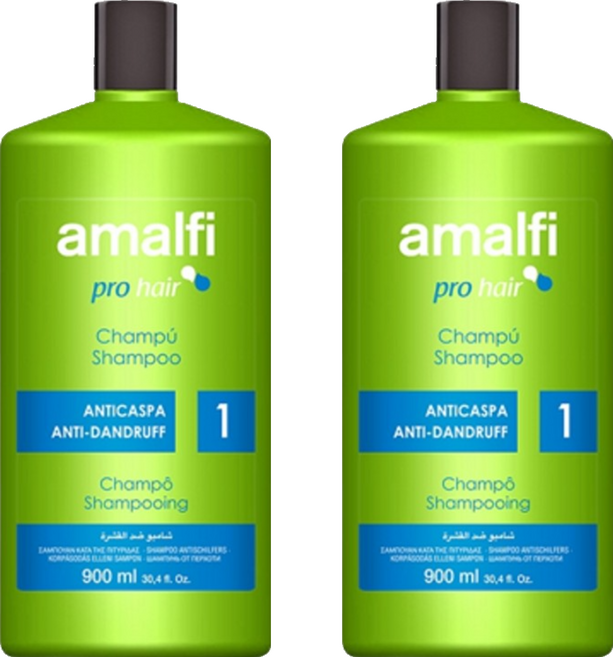 amalfi 淨化控油 沁涼專業級 膠原蛋白洗髮精, 900ml, 2瓶