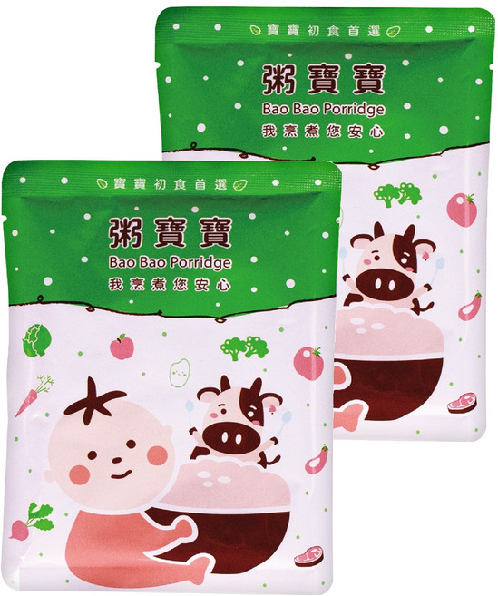 粥寶寶 茄汁紅蘿蔔牛寶粥 7個月以上, 茄汁紅蘿蔔, 150g, 2包
