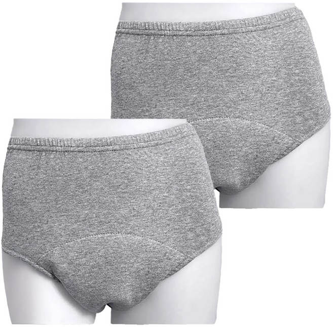 仟偉 失禁內褲 三角褲 老人防漏尿褲 男女通用 ZHCN2317 300ml, LL, 1入, 2件