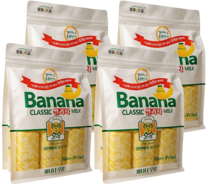HEALTH DAILY 健康日誌 韓式米餅 香蕉牛奶, 4個, 240g