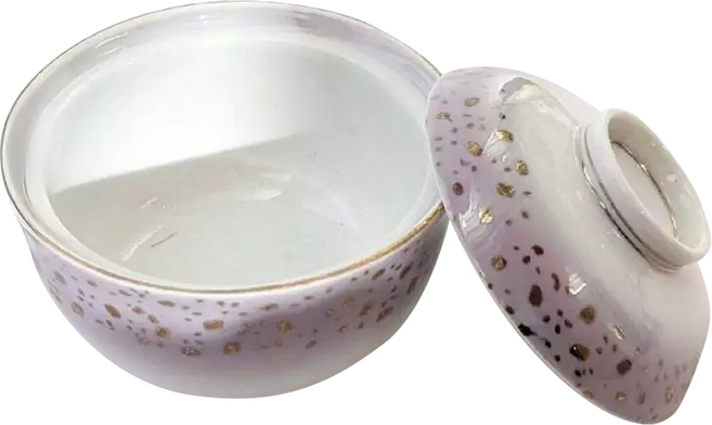 美濃燒 日本製 紫金箔10蓋碗, 紫金箔, 1個
