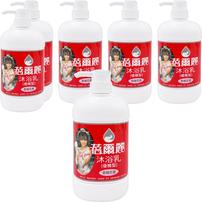 Pink Lady 蓓爾麗 沐浴乳 紫檀花, 620g, 6瓶
