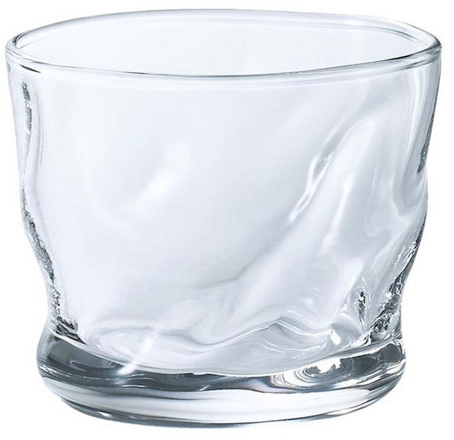 ADERIA GLASS 手捻仿陶清酒杯 100ml 6個, 透明, 1組