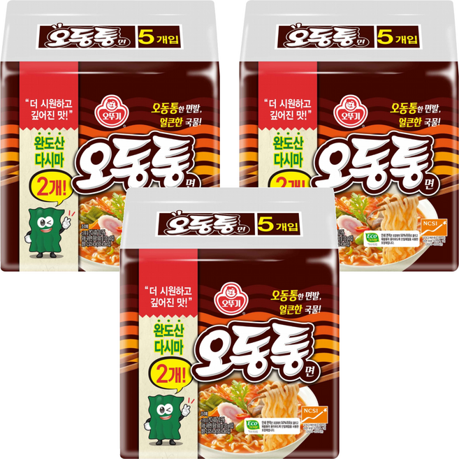 OTOKI 不倒翁 2片海帶海鮮風味烏龍麵, 120g, 15個