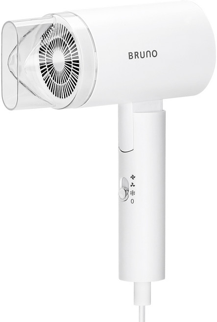 BRUnO 1800W 折疊式吹風機, 白色, BH-2130