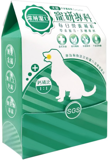 寵研專科 犬用每日營養補給, 深層潔口, 2g, 30入, 1盒