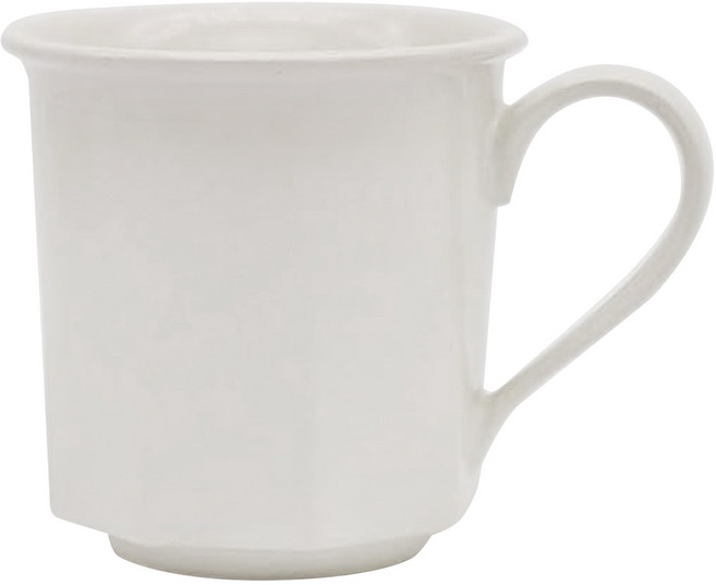 CHIPS mug. Ancient Pottery 古董風 八角馬克杯 9 x 9cm 白色 330ml, 1個