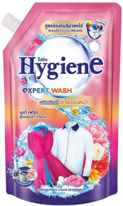 Hygiene 鎖色防染洗衣精補充包 花束香氛, 1個, 1300ml