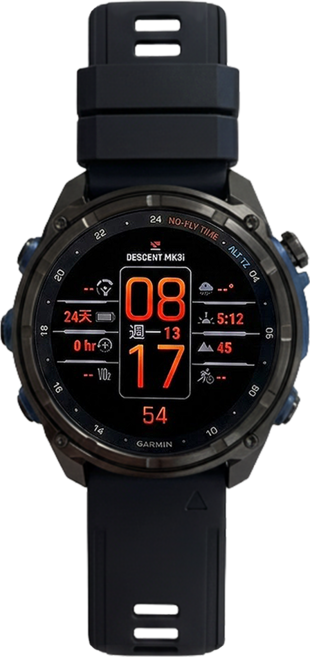 GARMIN Descent Mk3i GPS潛水電腦錶 43mm, 石墨灰, 1.2吋, GPS + 藍牙