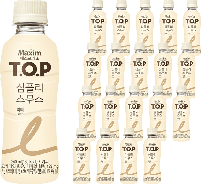 STARBUCKS 星巴克 絲滑拿鐵咖啡, 240ml, 20瓶