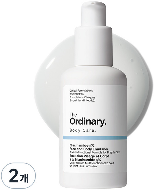 The Ordinary. 菸鹼醯胺 5% 臉部與身體乳液, 2個, 100ml
