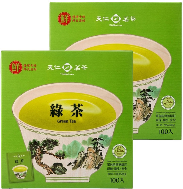 天仁茗茶 綠茶, 2g, 100包, 2盒