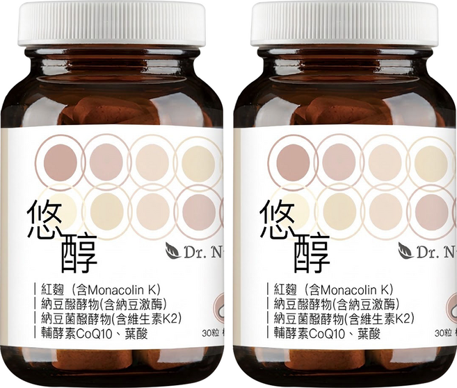 Dr. Nutri 芯漾生醫 悠醇紅麴複合膠囊, 30顆, 500mg, 2瓶