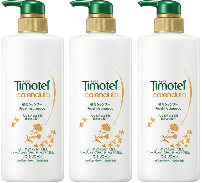 Timotei 蒂沐蝶 金盞花修護植萃洗髮精, 500g, 3瓶