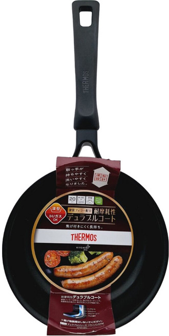 THERMOS 膳魔師 厚鑄耐摩不沾鍋 KFM-020 R 紅色, 20cm, 1個
