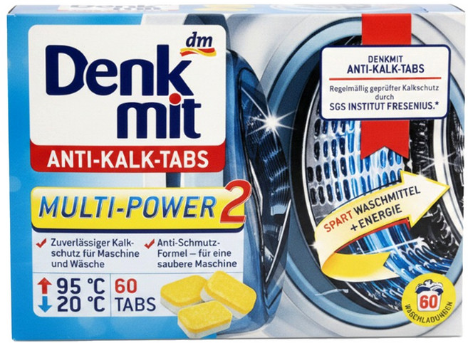 dm Denk mit 洗衣槽去污錠 60顆, 960g, 1盒