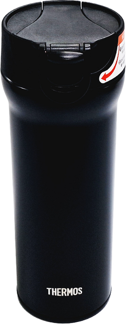 THERMOS 膳魔師 hermos 彈蓋式保溫瓶, 黑色 BK, 480ml, 1個