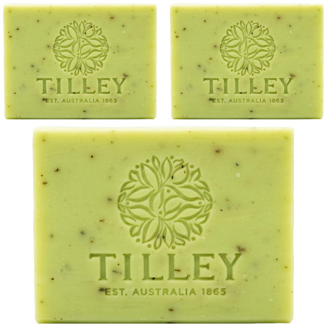 TILLEY 緹莉 經典香皂 木蘭與綠茶, 100g, 3個
