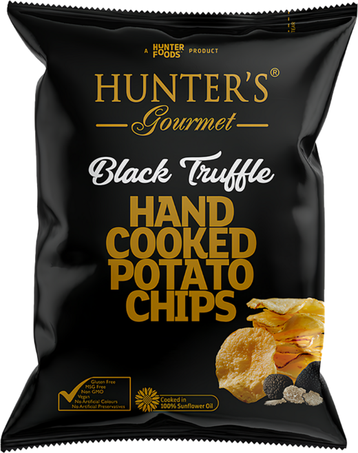 HUNTER'S gourmet 手工洋芋片 黑松露味, 125g, 1包