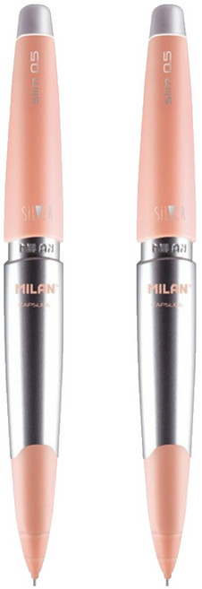 MILAN CAPSULE SILVER自動鉛筆 璀璨粉, 0.5mm, 2支