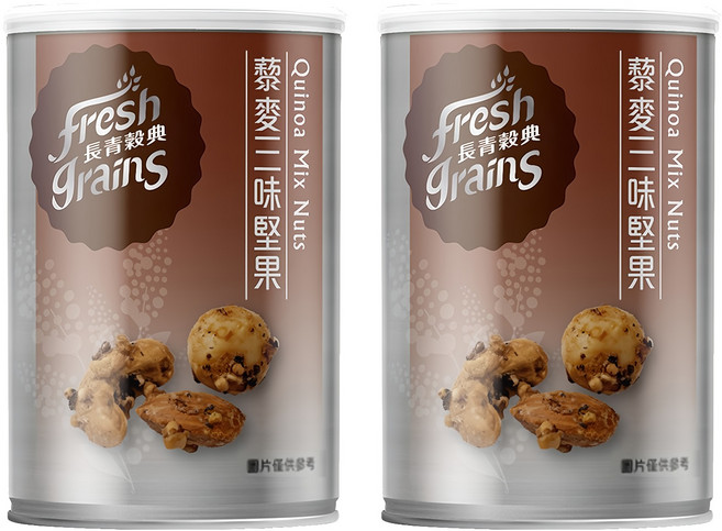 fresh grains 長青穀典 藜麥三味堅果, 80g, 2罐