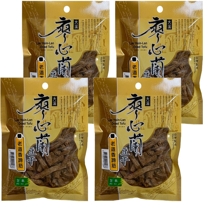 大溪廖心蘭豆干 老道香蹄筋, 70g, 4包