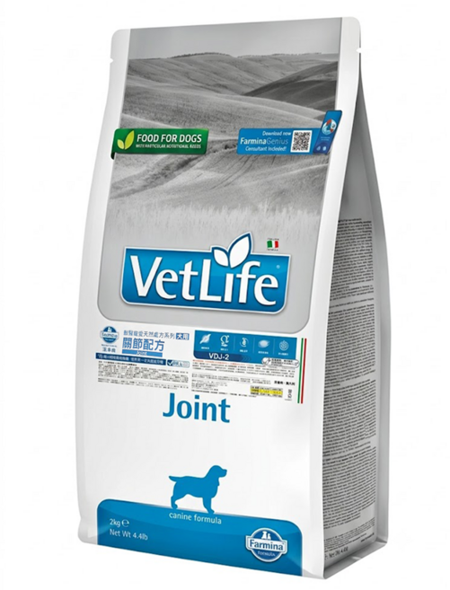 Farmina 法米納 VetLife 獸醫寵愛天然處方系列 犬糧, 2kg, 1袋, VD2 關節配方