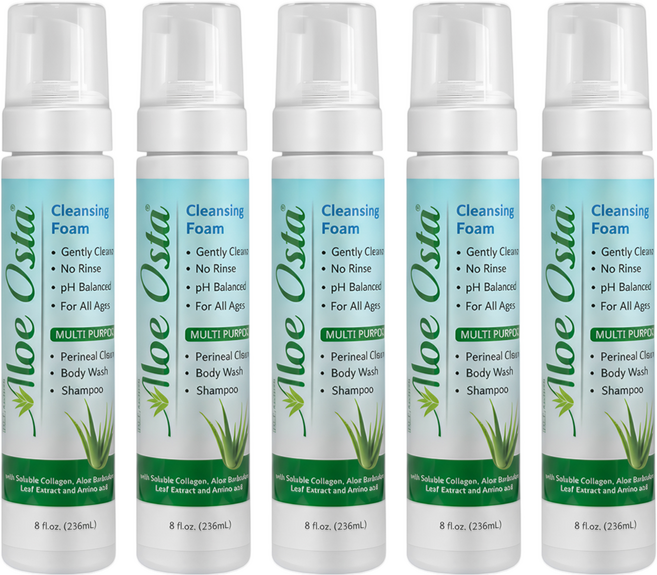 Aloe Osta 蘆薈清潔泡沫, 5件, 236ml