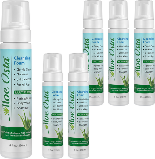 Aloe Osta 蘆薈清潔泡沫, 6件, 236ml