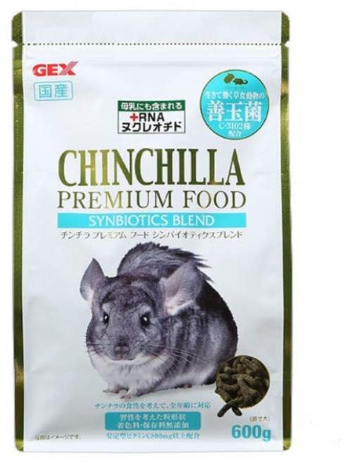 GEX 65785 金牌C3102活菌龍貓飼料, 600g, 1包