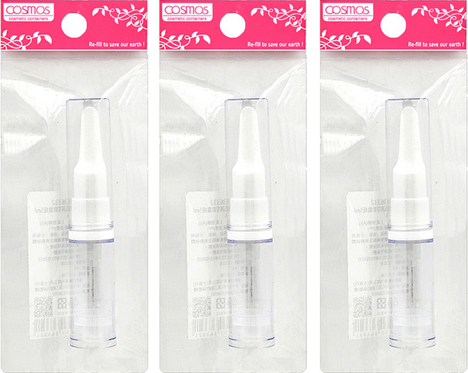 台灣 COSMOS AS真空眼霜瓶 5ml, 透明色, 3個