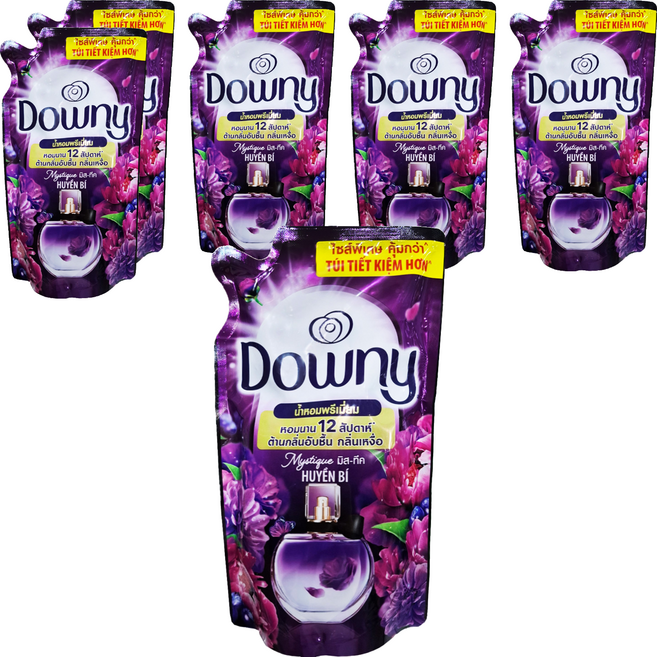 Downy 柔軟精 補充包 黑色, 750ml, 6包