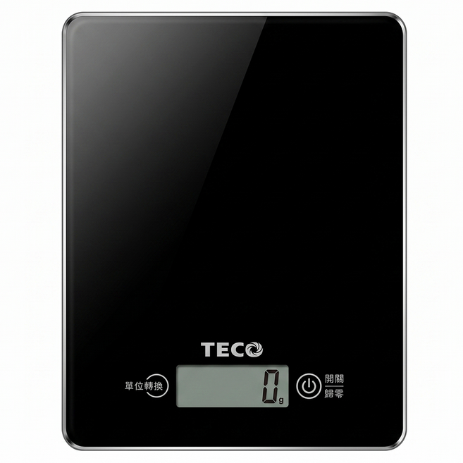 TECO 東元 數位食物秤, 3kg, XYFWT701, 黑色