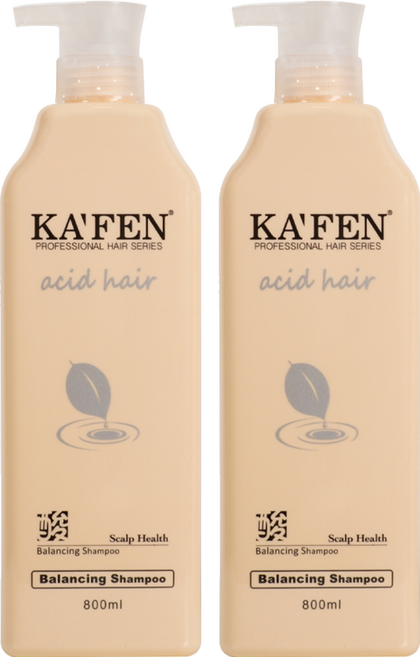 KA'FEN 卡氛 亞希朵酸性蛋白潔淨控油洗髮精, 800ml, 2瓶