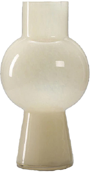 KUIBAO 快豹生活 Mao 中古通透玻璃花瓶 vase HD22-57, 淺米黃