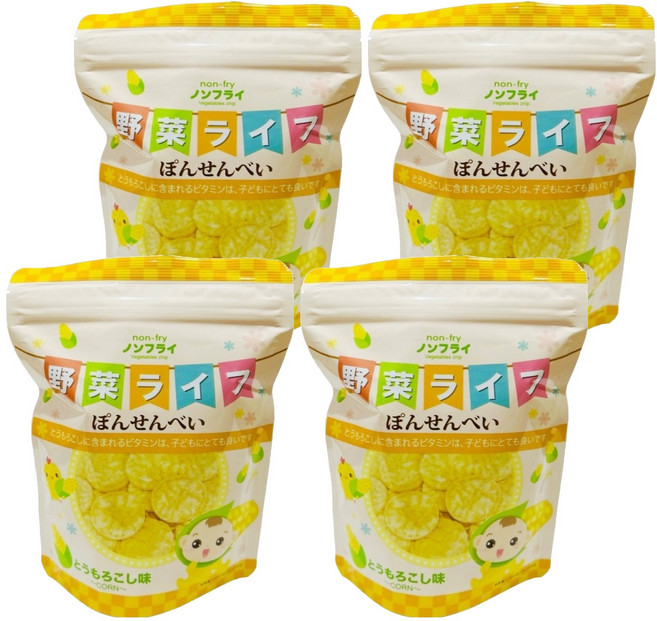 WEPOP 寶寶食堂 仙貝 8個月以上, 玉米, 19g, 4包