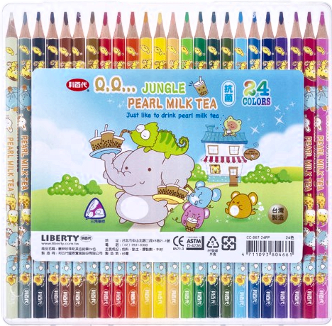 LIBERTY 利百代 叢林珍珠奶茶色鉛筆 CC867, 24色, 1組