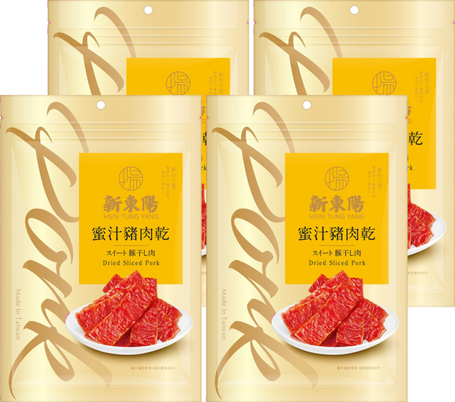 新東陽 蜜汁豬肉乾, 275g, 4包