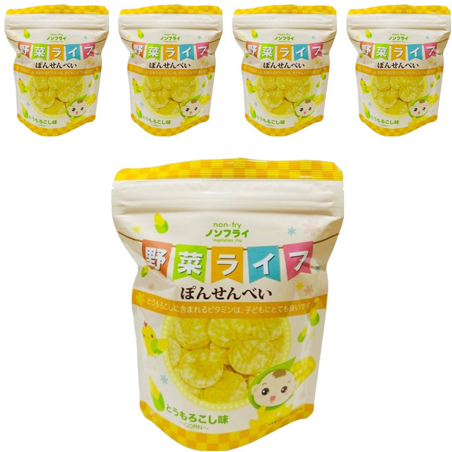 WEPOP 寶寶食堂 仙貝 8個月以上, 玉米, 19g, 5包