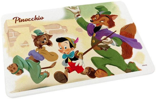 Pinocchio 小木偶 珪藻土地墊, 狐狸和貓, 1個