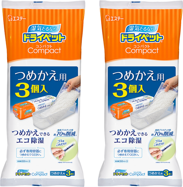 ST 雞仔牌 Drypet 超值吸濕盒 補充包, 吸濕量350ml, 2袋