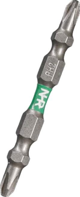 NHR 宅水電 PH2 65mm 極細雙頭 + 起子頭 NHRBIT002, 10支