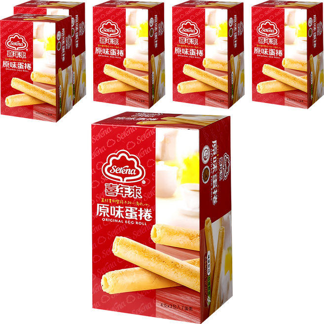 喜年來 原味蛋捲, 192g, 6盒