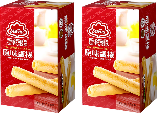 喜年來 原味蛋捲, 192g, 2盒