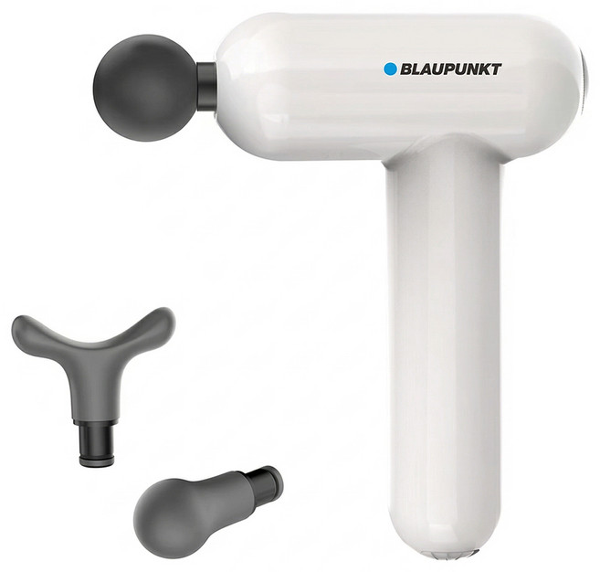 BLAUPUNKT 德國藍寶 BPB-M07HU 筋膜槍 震動 5段強度 Wireless 珍珠白 mini USB隨身 附旅充 246 x 197 x 86mm