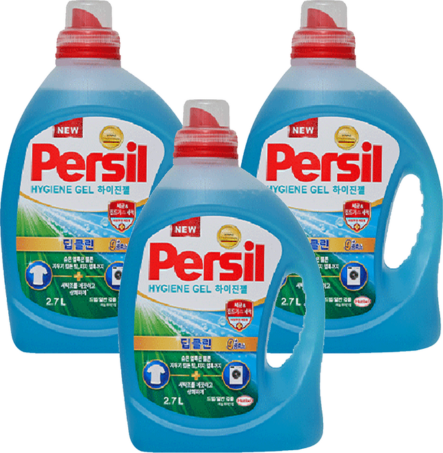 Persil 寶瀅 抑菌防螨洗衣凝露, 3桶, 2.7L