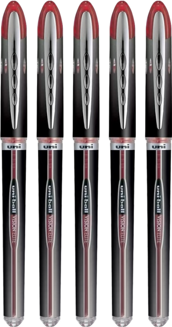 Uni 三菱 ball VISION UB-205抗壓鋼珠筆 紅 1入, 紅色, 5支