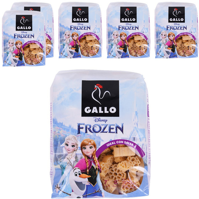 西班牙 GALLO 公雞牌 迪士尼 冰雪奇緣 義大利麵, 6個, 300g