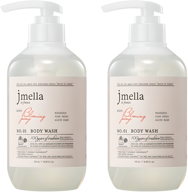 jmella 法式漫舞香水沐浴乳 #01, 500ml, 2瓶