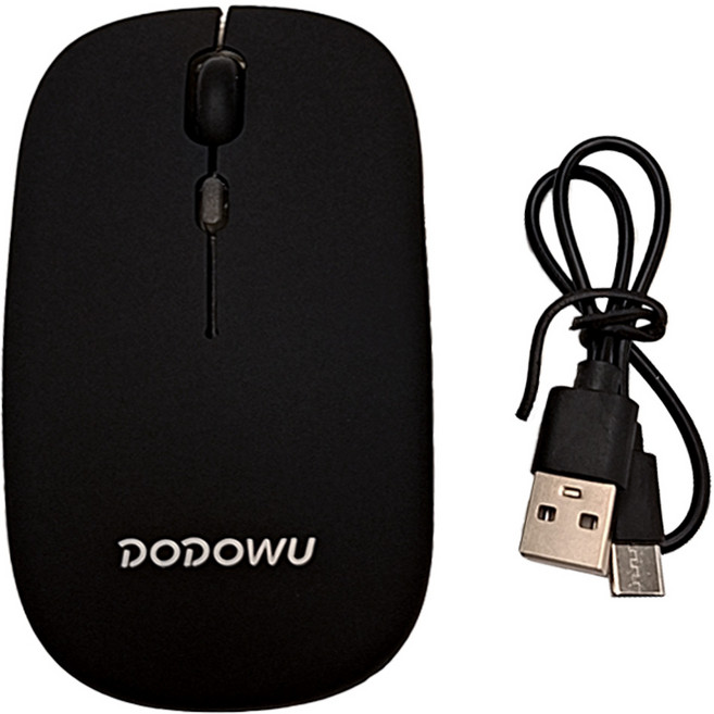 RAPOO 雷柏 辦公 Wireless 滑鼠 磨砂黑 1600dpi K-1 靜音 RGB Lighting 4個按鈕 Rechargeable